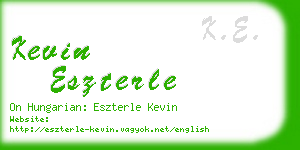 kevin eszterle business card